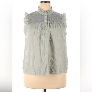 J.Crew XXL short sleeve blouse mint green